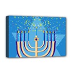 Hanukkah Menorah Deluxe Canvas 18  x 12  (Stretched)