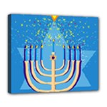 Hanukkah Menorah Deluxe Canvas 24  x 20  (Stretched)