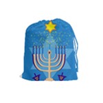 Hanukkah Menorah Drawstring Pouch (Large)