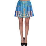 Hanukkah Menorah Skater Skirt