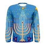 Hanukkah Menorah Men s Long Sleeve Tee