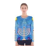 Hanukkah Menorah Women s Long Sleeve Tee