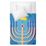 Hanukkah Menorah Duvet Cover Double Side (Single Size)