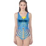 Hanukkah Menorah One Piece Swimsuit