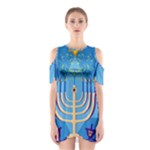 Hanukkah Menorah Shoulder Cutout One Piece