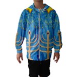 Hanukkah Menorah Hooded Wind Breaker (Kids)