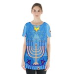 Hanukkah Menorah Skirt Hem Sports Top