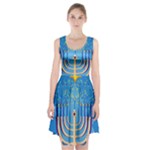 Hanukkah Menorah Racerback Midi Dress