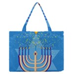 Hanukkah Menorah Zipper Medium Tote Bag