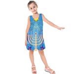 Hanukkah Menorah Kids  Sleeveless Dress