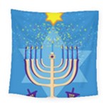 Hanukkah Menorah Square Tapestry (Large)