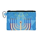 Hanukkah Menorah Canvas Cosmetic Bag (Medium) (1595)