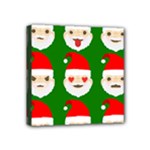 santa emoji emoticons Mini Canvas 4  x 4  (Stretched)