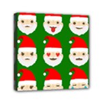 santa emoji emoticons Mini Canvas 6  x 6  (Stretched)