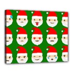 santa emoji emoticons Canvas 20  x 16  (Stretched)