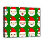 santa emoji emoticons Deluxe Canvas 20  x 16  (Stretched)