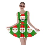 santa emoji emoticons Skater Dress