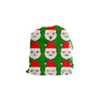 santa emoji emoticons Drawstring Pouch (Small)