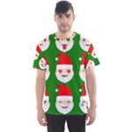 santa emoji emoticons Men s Sports Mesh Tee