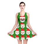 santa emoji emoticons Reversible Skater Dress