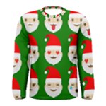 santa emoji emoticons Men s Long Sleeve Tee