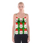 santa emoji emoticons Spaghetti Strap Top