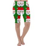 santa emoji emoticons Cropped Leggings 