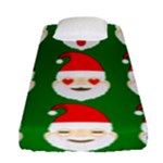 santa emoji emoticons Fitted Sheet (Single Size)