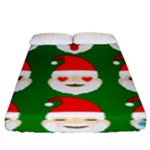 santa emoji emoticons Fitted Sheet (King Size)