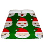 santa emoji emoticons Fitted Sheet (California King Size)