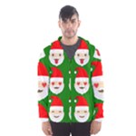 santa emoji emoticons Hooded Wind Breaker (Men)