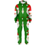 santa emoji emoticons Hooded Jumpsuit (Men)