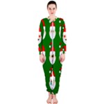 santa emoji emoticons OnePiece Jumpsuit (Ladies)