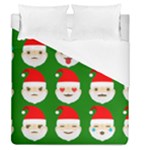 santa emoji emoticons Duvet Cover (Queen Size)