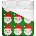 santa emoji emoticons Duvet Cover (King Size)