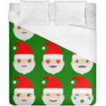 santa emoji emoticons Duvet Cover (California King Size)