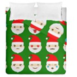 santa emoji emoticons Duvet Cover Double Side (Queen Size)