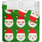 santa emoji emoticons Duvet Cover Double Side (King Size)