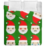 santa emoji emoticons Duvet Cover Double Side (California King Size)