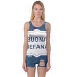 Xmas Buona Befana One Piece Boyleg Swimsuit