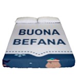 Xmas Buona Befana Fitted Sheet (Queen Size)