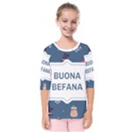 Xmas Buona Befana Kids  Quarter Sleeve Raglan Tee