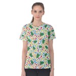 pop art christmas tree Women s Cotton Tee