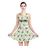 pop art christmas tree Reversible Skater Dress