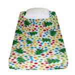 pop art christmas tree Fitted Sheet (Single Size)