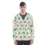 pop art christmas tree Hooded Wind Breaker (Men)