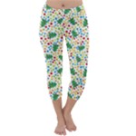 pop art christmas tree Capri Winter Leggings 