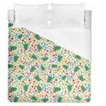 pop art christmas tree Duvet Cover (Queen Size)