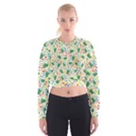 pop art christmas tree Cropped Sweatshirt