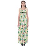 pop art christmas tree Empire Waist Maxi Dress